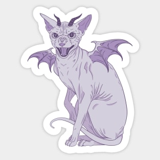 Demon cat Sticker